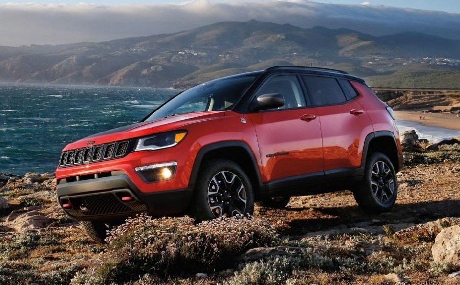 Jeep Compass overlooking the sea